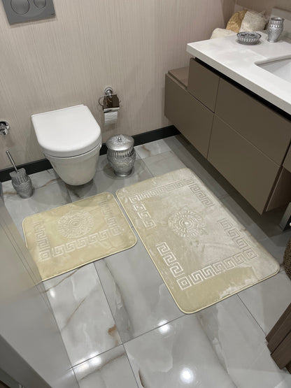 KREM - Yıkanabilir Kaymaz Taban 60x100 50x60 2&