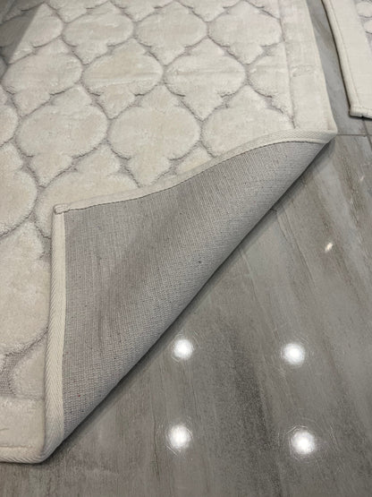 KREM - Yıkanabilir Pamuk Dokuma Taban Taban 60x100 50x60 2&