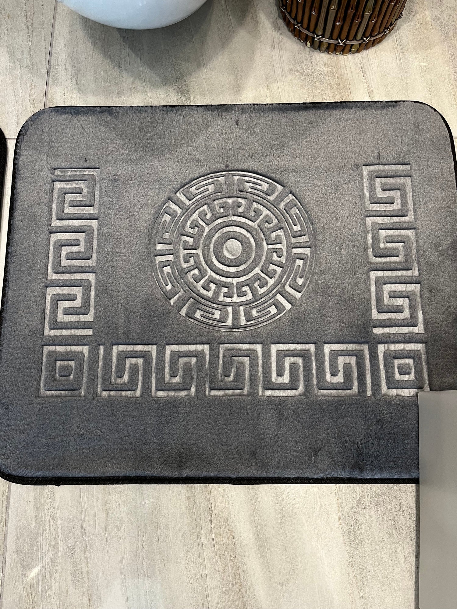 GRİ - Yıkanabilir Kaymaz Taban 60x100 50x60 2&
