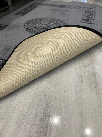 GRİ - Yıkanabilir Kaymaz Taban 60x100 50x60 2&