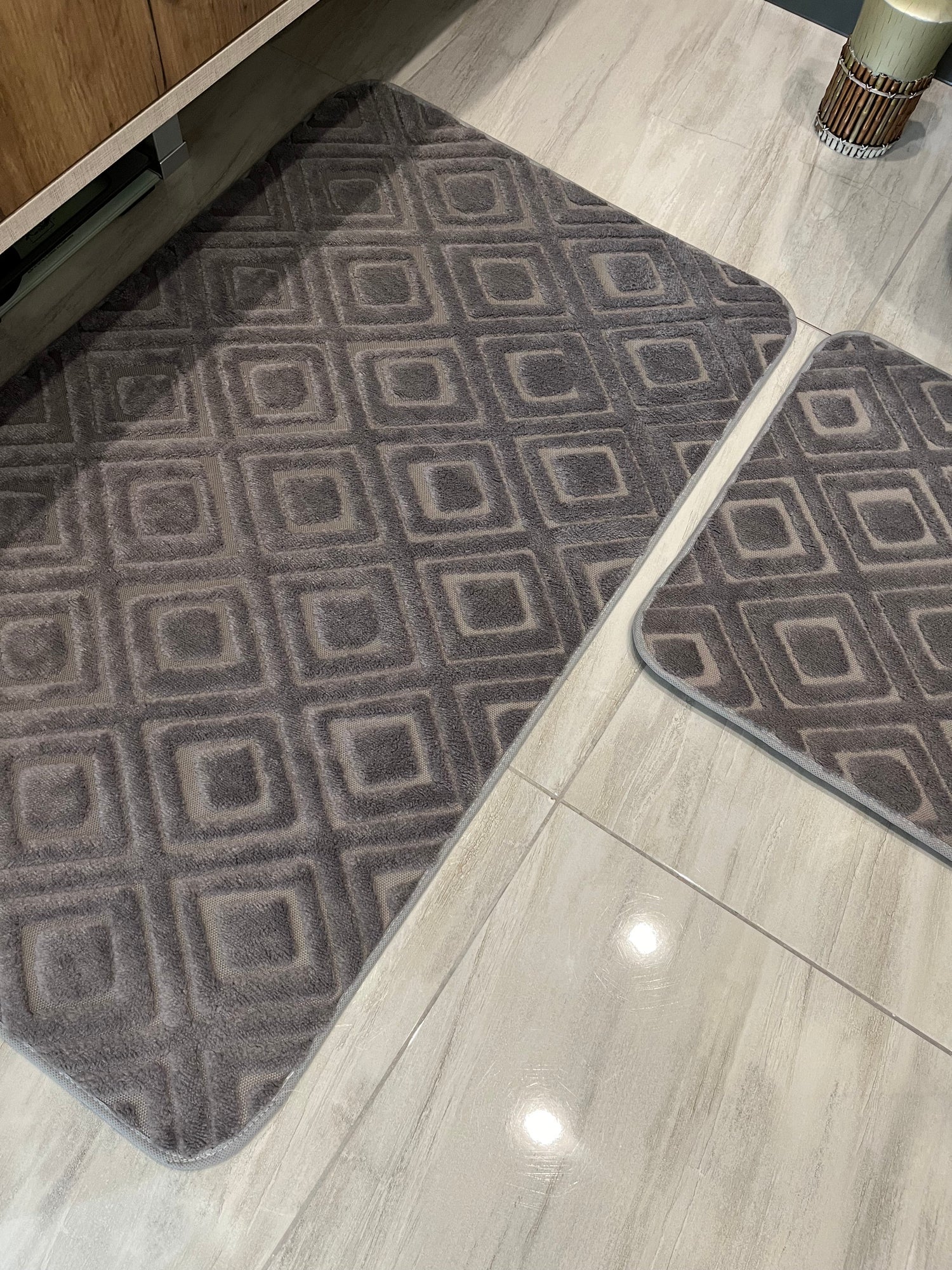 ANTRASİT - Yıkanabilir Kaymaz Taban 60x100 50x60 2&