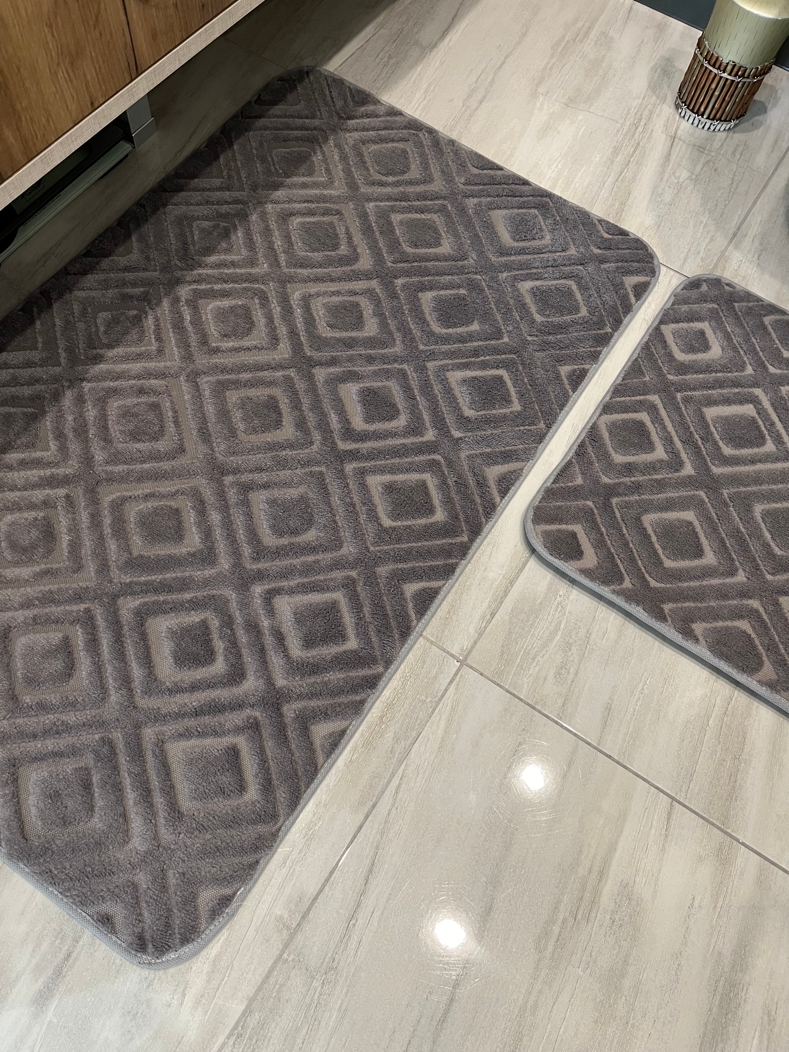 ANTRASİT - Yıkanabilir Kaymaz Taban 60x100 50x60 2&