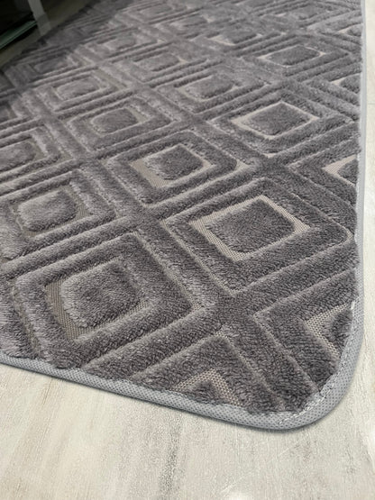 ANTRASİT - Yıkanabilir Kaymaz Taban 60x100 50x60 2&