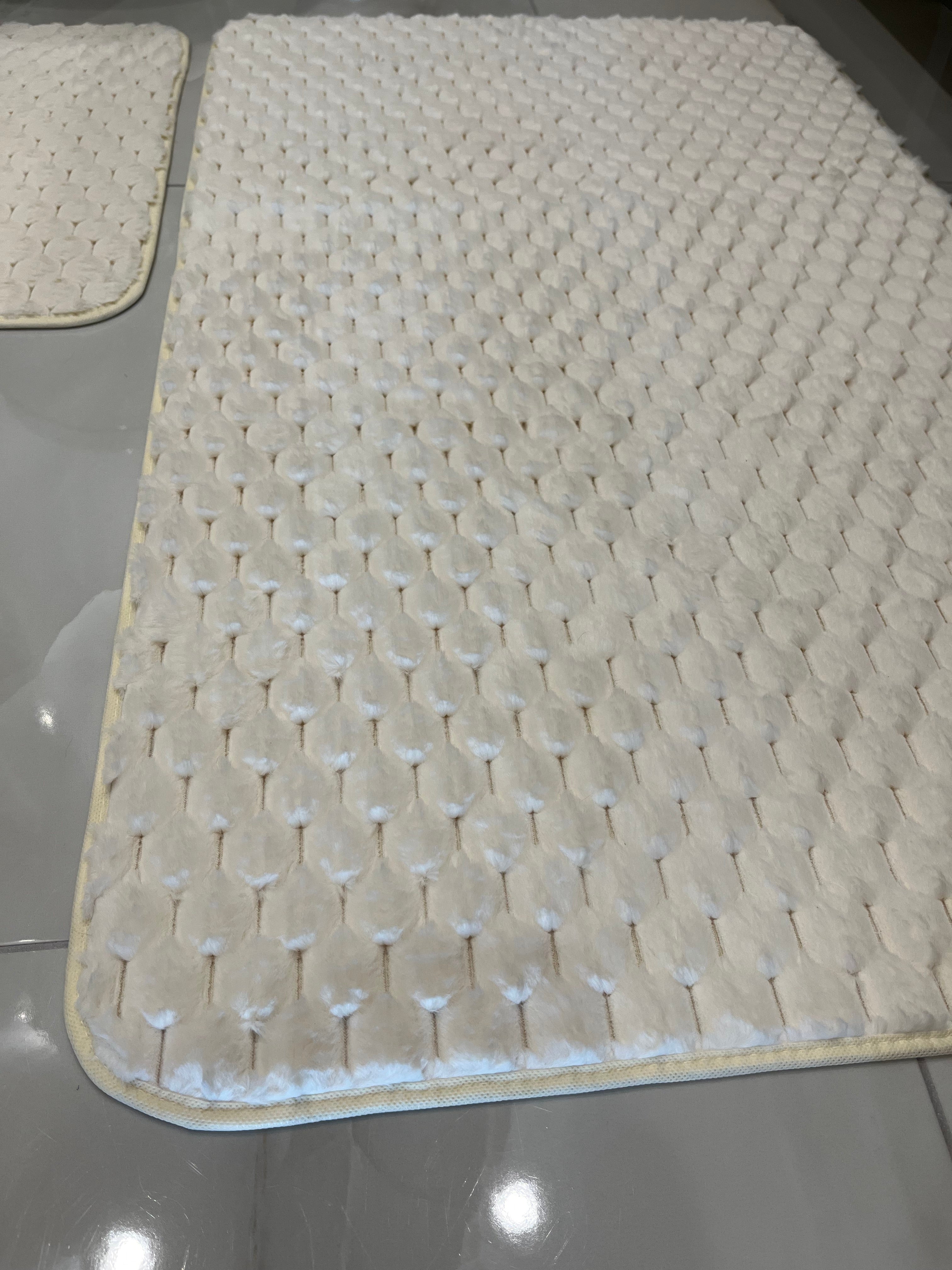KREM - Yıkanabilir Kaymaz Taban 60x100 50x60 2&