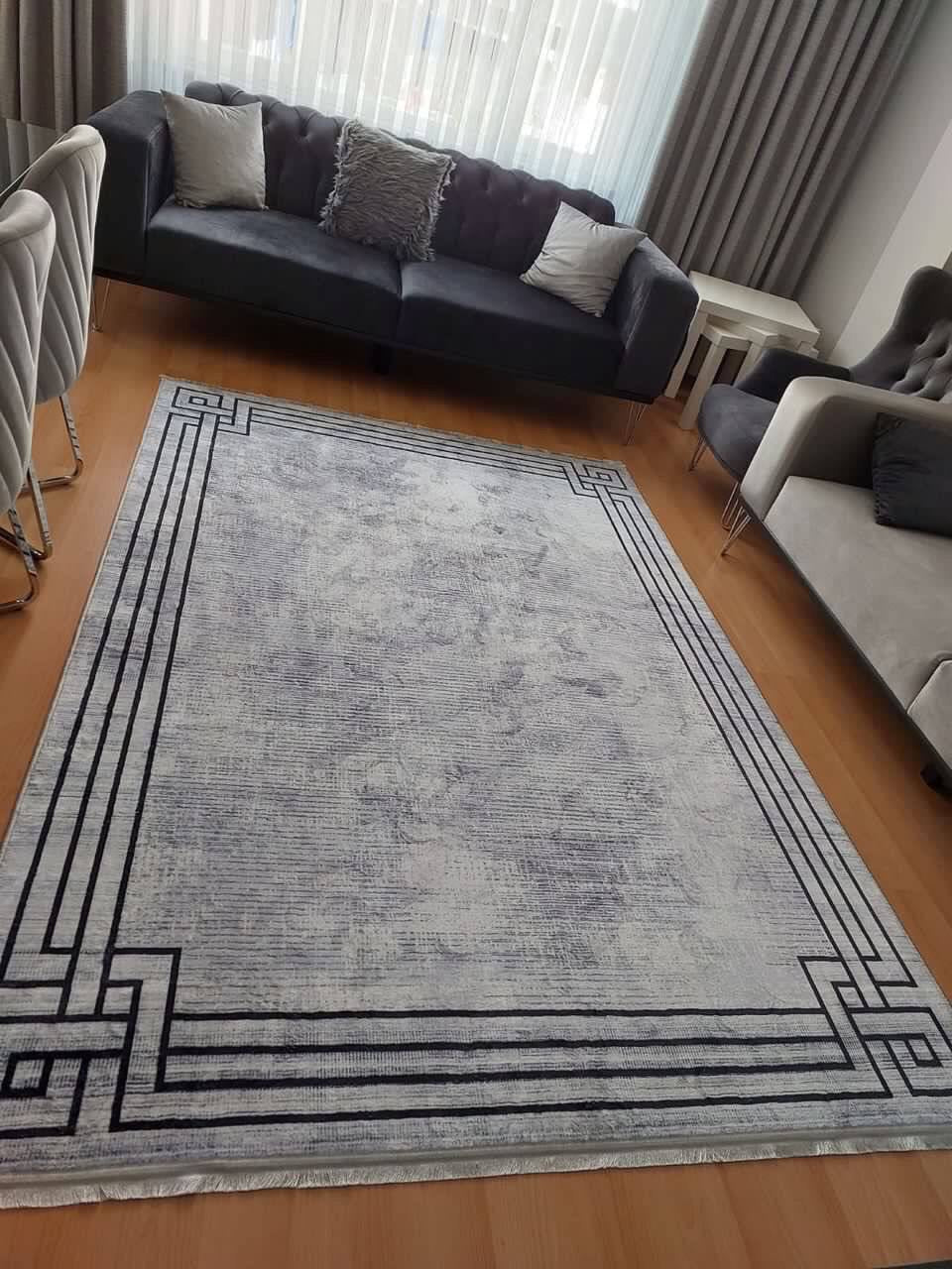 ZÜHRE ANTİK SOFT - %100 Pamuk Dokuma Taban Makinede Yıkanabilir Kaymaz Halı