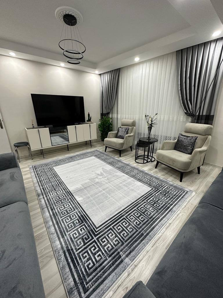 JANNY - %100 Pamuk Dokuma Taban Makinede Yıkanabilir Kaymaz Halı