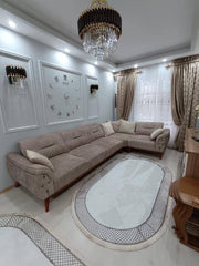 REDYA SOFT VİZON - %100 Pamuk Dokuma Taban Makinede Yıkanabilir Kaymaz Halı