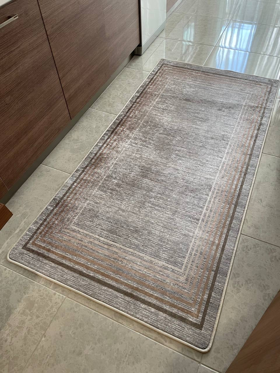 LUPİN - %100 Pamuk Dokuma Taban Makinede Yıkanabilir Kaymaz Halı