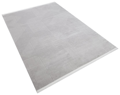PRATO T-PR04 GRİ Akrilik Viskon Sık Dokuma Salon Koridor Mutfak Halısı