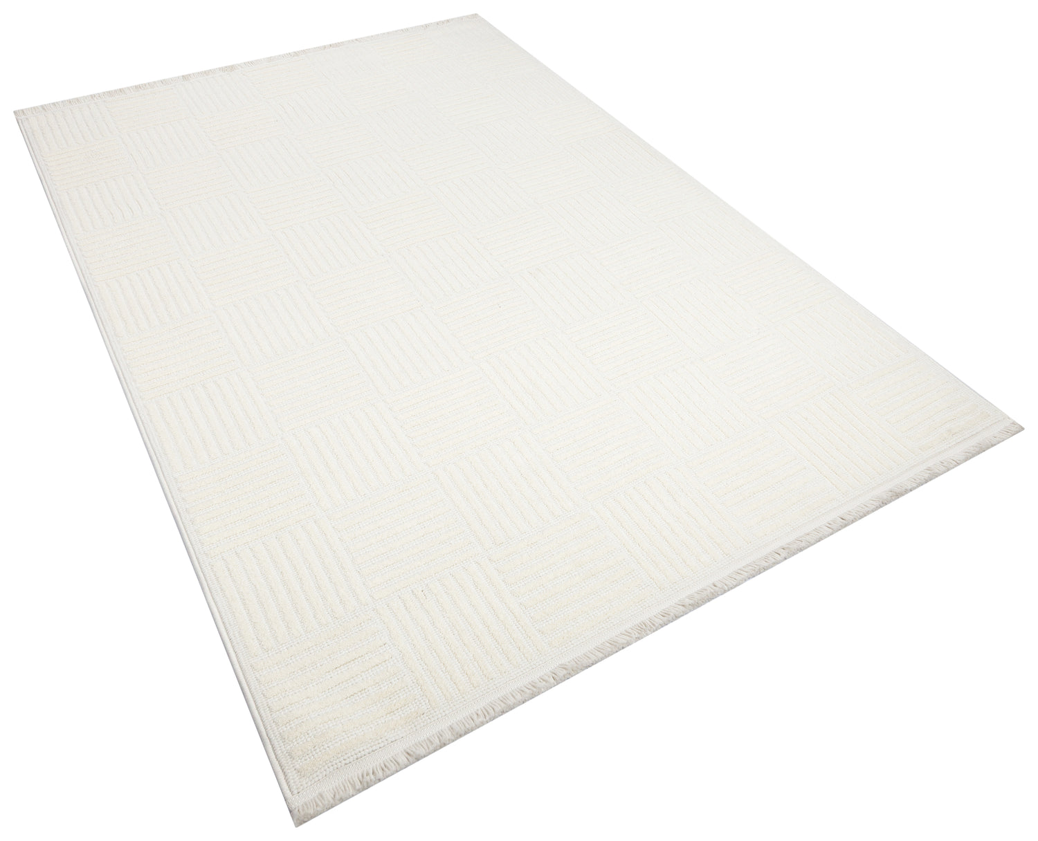 İCON T-LP01 KREM Modern Geometrik Desenli Salon Koridor Mutfak Halısı
