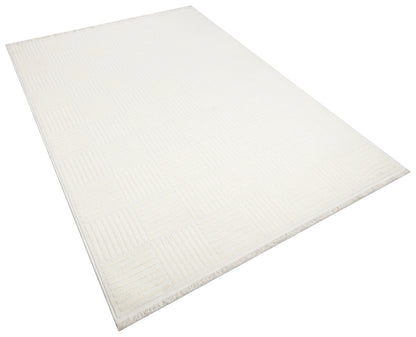 İCON T-LP01 KREM Modern Geometrik Desenli Salon Koridor Mutfak Halısı