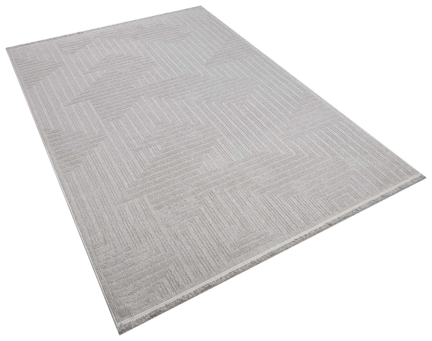 İCON T-LP05 GRİ Modern Geometrik Desenli Salon Koridor Mutfak Halısı