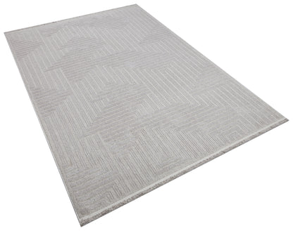 İCON T-LP05 GRİ Modern Geometrik Desenli Salon Koridor Mutfak Halısı