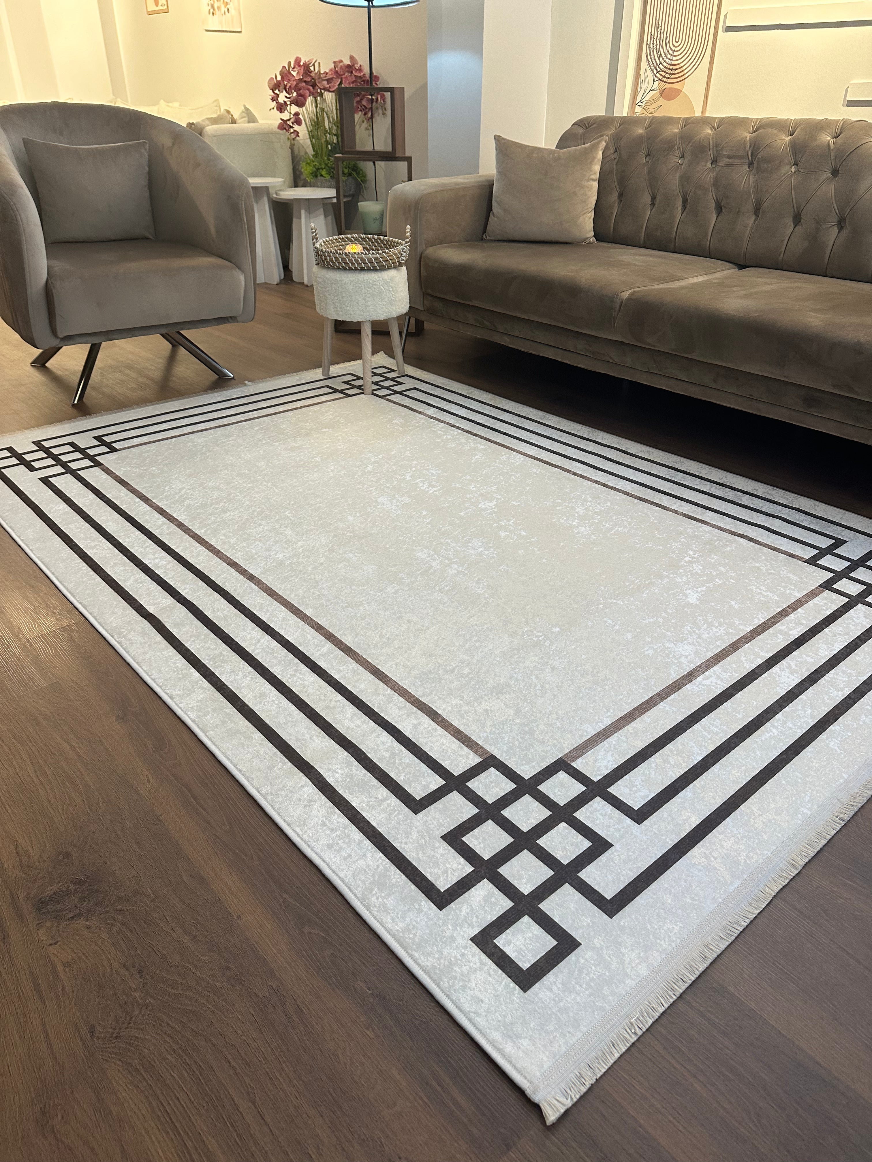 BELEN SOFT - %100 Pamuk Dokuma Taban Makinede Yıkanabilir Kaymaz Halı