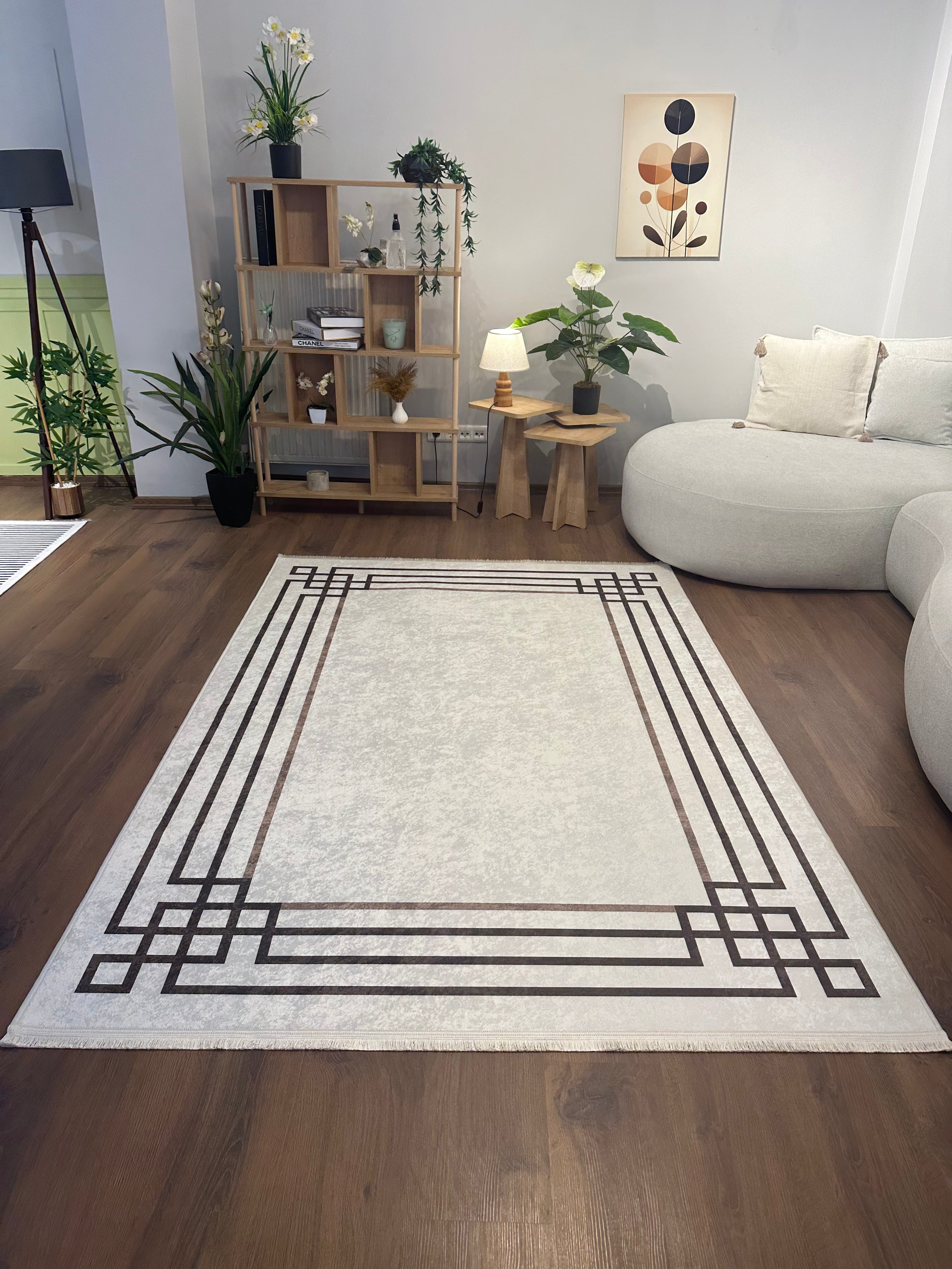BELEN SOFT - %100 Pamuk Dokuma Taban Makinede Yıkanabilir Kaymaz Halı
