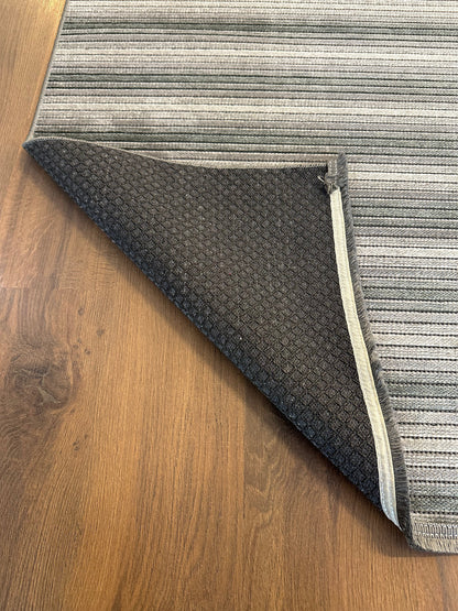 ŞÖNİL İNKA-GRİ Makinede Yıkanabilir İskandinav Desenli Salon Koridor Mutfak Şönil Dokuma Halı