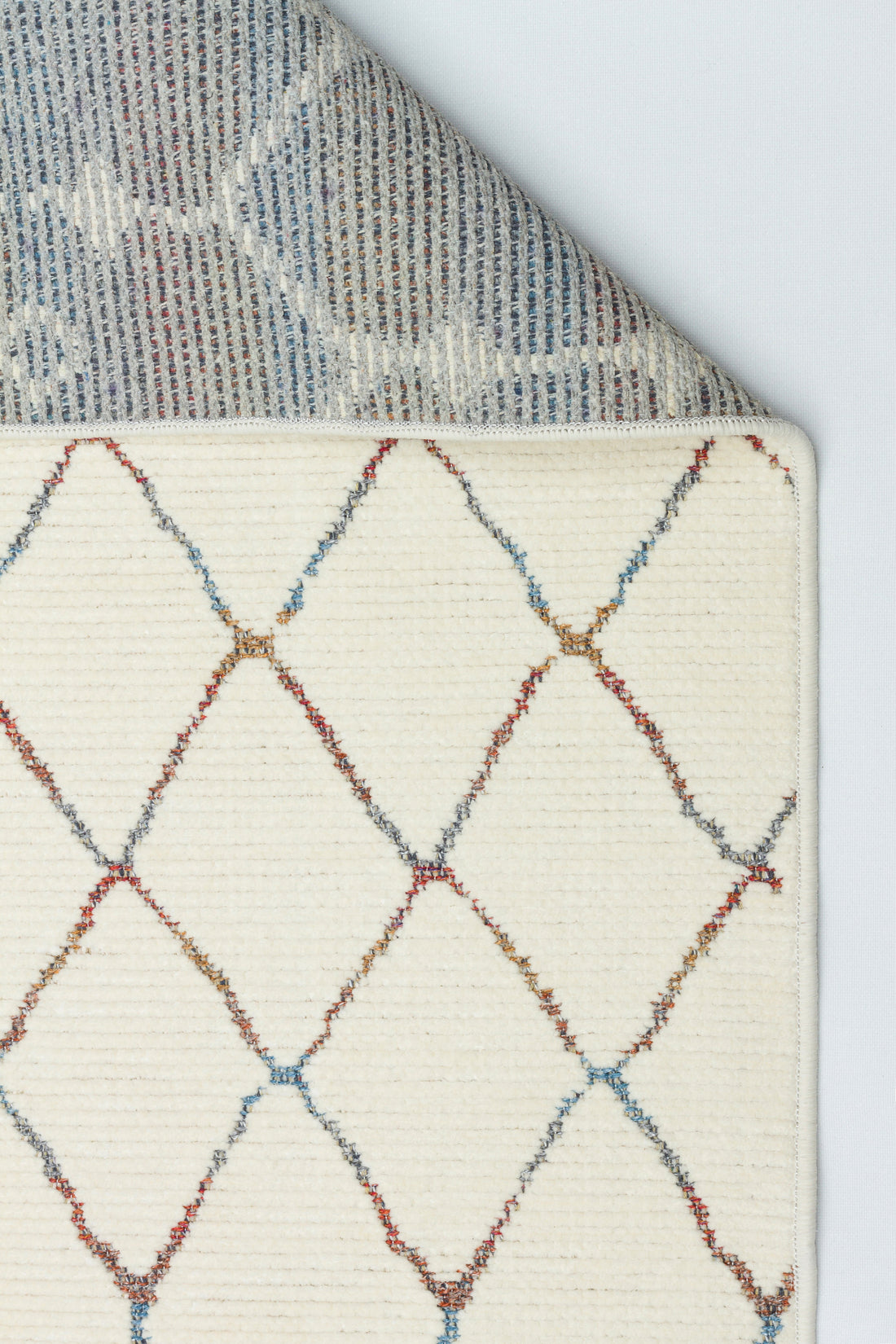 ŞÖNİL MODERN Kaymaz Taban İskandinav Desenli Salon Koridor Mutfak Şönil Kilim Dokuma Halı-KREM