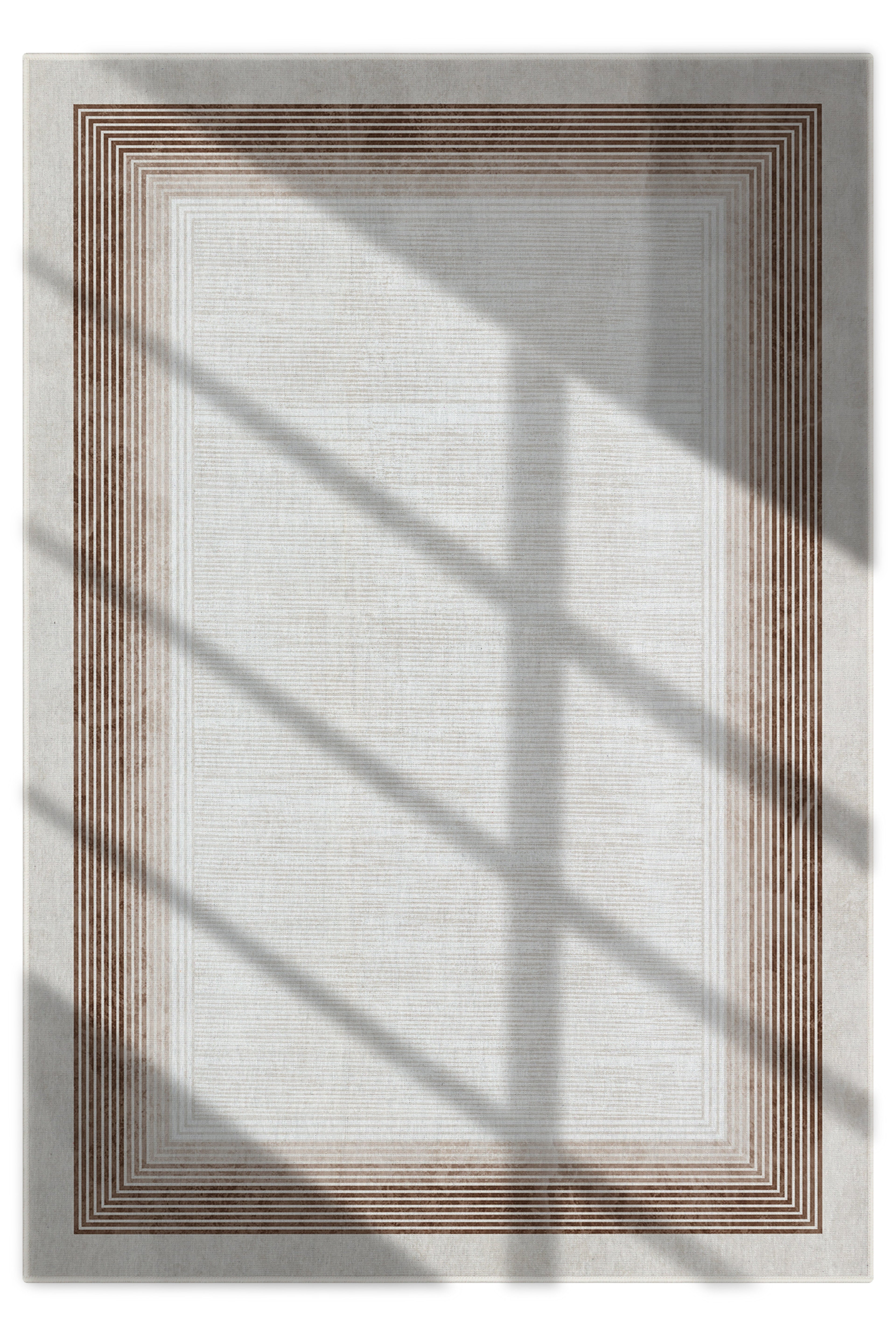 Arte M133-04 Modern Çerçeveli Dekoratif Dokuma Halı