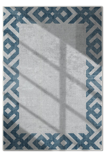 Arte M136-05 Modern Geometrik Desenli Dekoratif Dokuma Halı