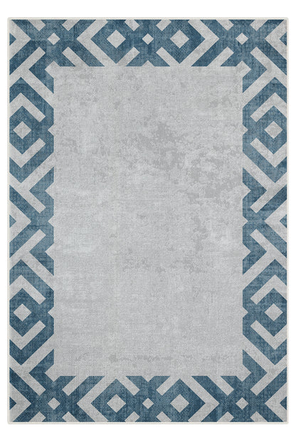 Arte M136-05 Modern Geometrik Desenli Dekoratif Dokuma Halı