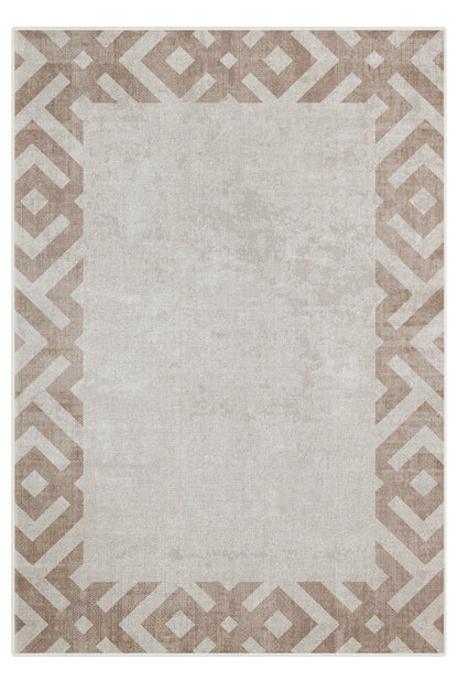 Arte M136-08 Modern Geometrik Desenli Dekoratif Dokuma Halı