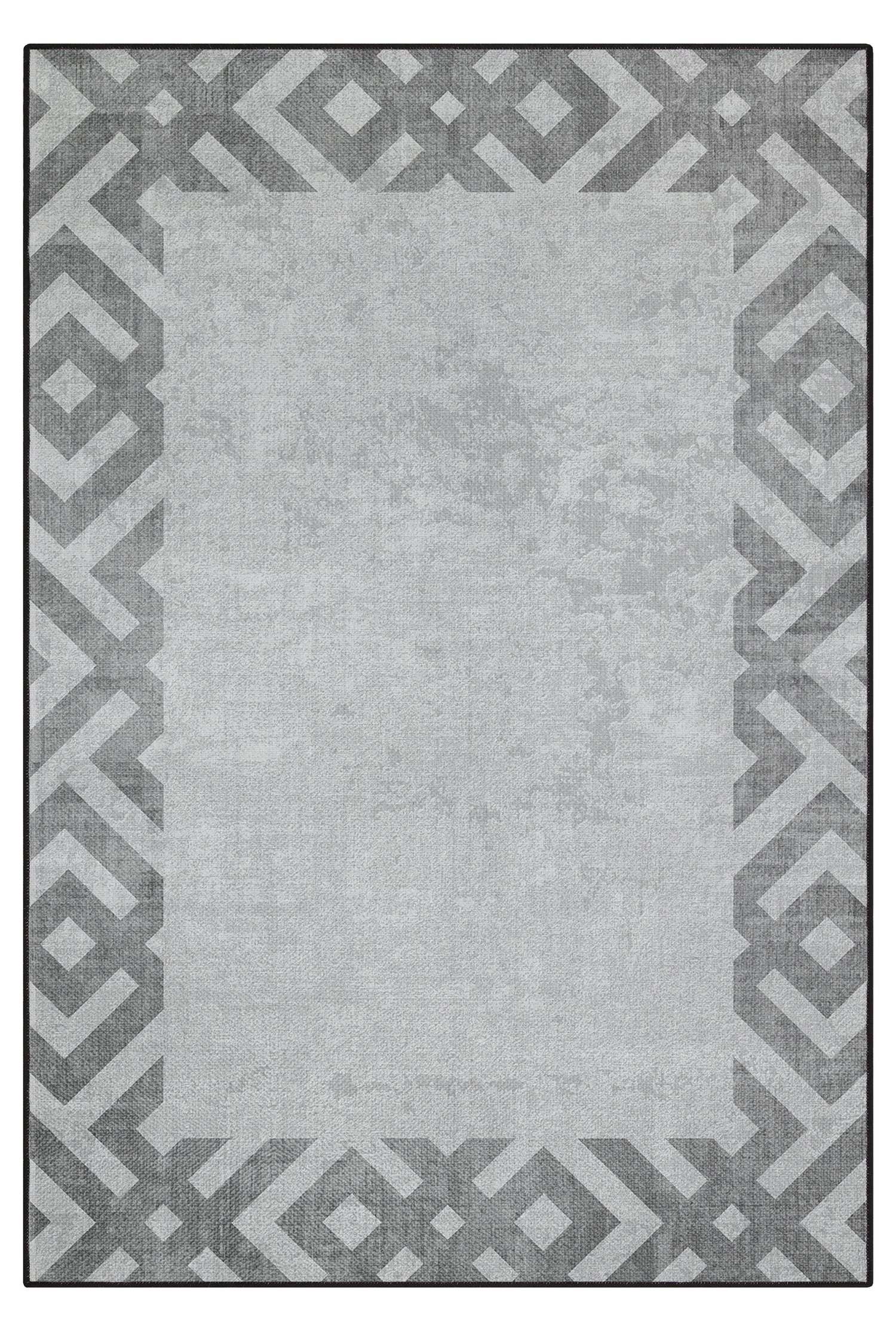 Arte M136-00 Modern Geometrik Desenli Dekoratif Dokuma Halı