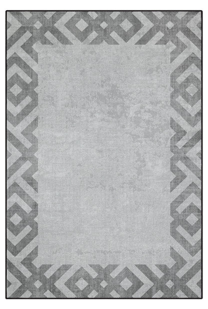 Arte M136-00 Modern Geometrik Desenli Dekoratif Dokuma Halı