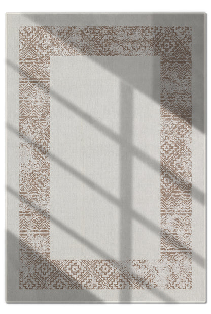 Arte M140-01 Modern Geometrik Desenli Dekoratif Dokuma Halı