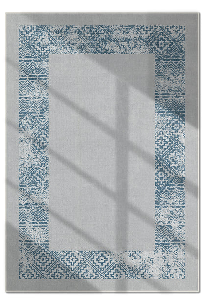 Arte M140-03 Modern Geometrik Desenli Dekoratif Dokuma Halı