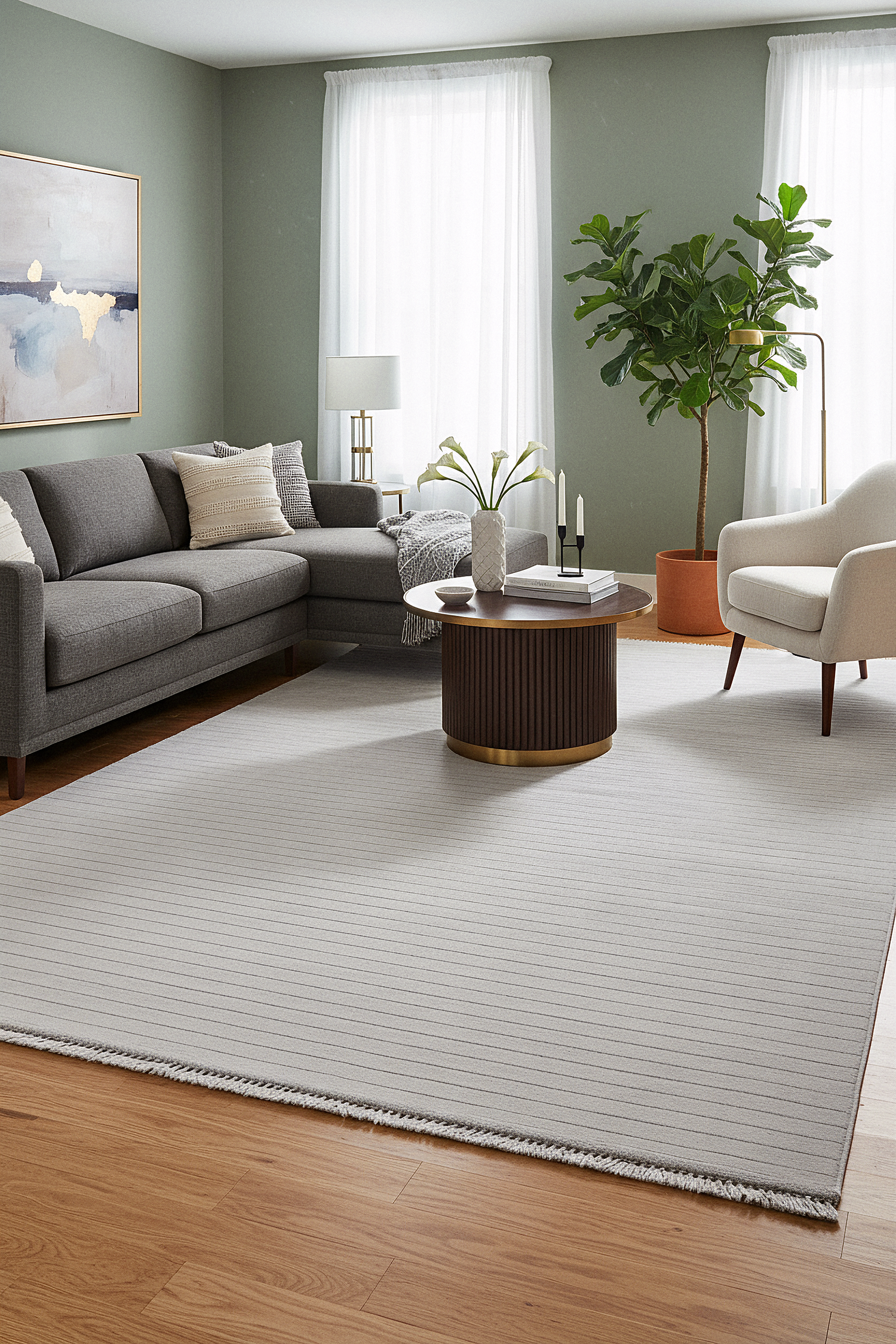 MİLAS T-JP55 GRİ Kabartmalı Modern Geometrik Desenli Salon Koridor Mutfak Halısı