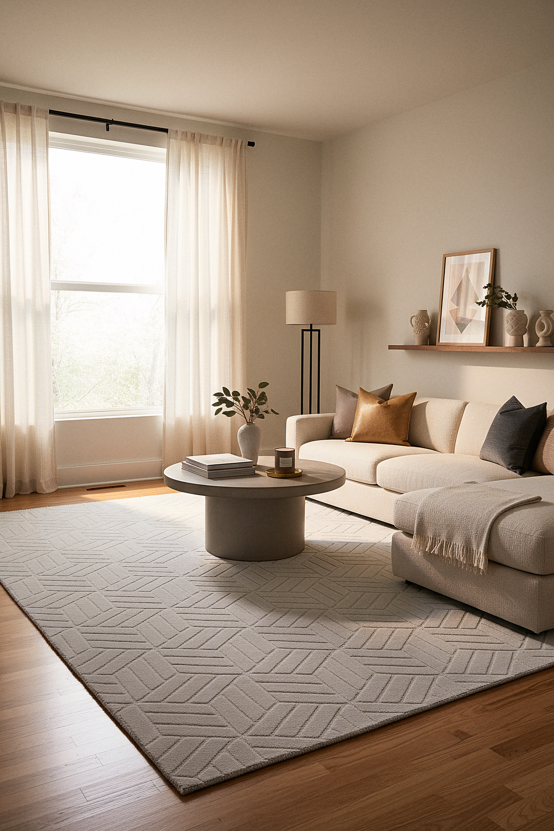 MİLAS T-LO67 GRİ Kabartmalı Modern Geometrik Desenli Salon Koridor Mutfak Halısı
