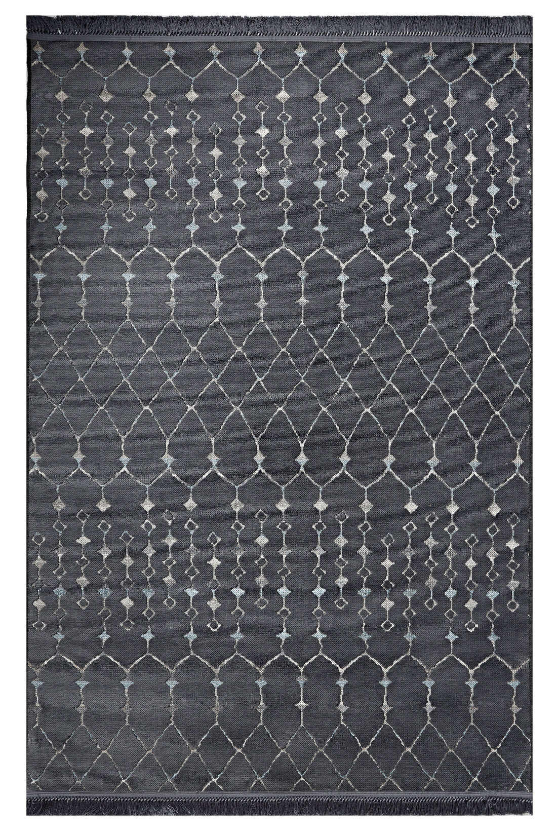 ŞÖNİL MODERN - ANTRASİT Kaymaz Taban Salon Koridor Mutfak Şönil Kilim Dokuma Halı