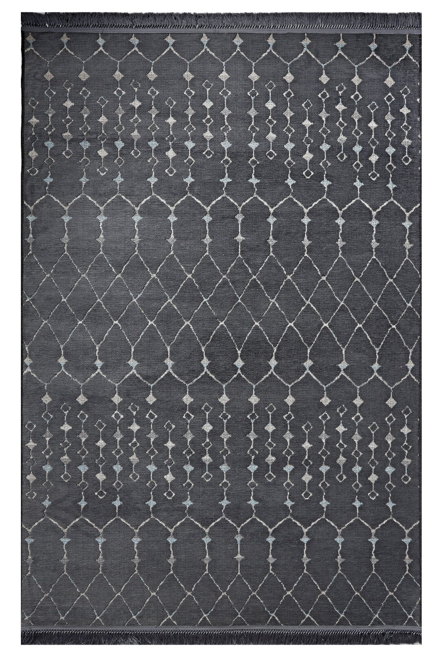 ŞÖNİL MODERN - ANTRASİT Kaymaz Taban Salon Koridor Mutfak Şönil Kilim Dokuma Halı