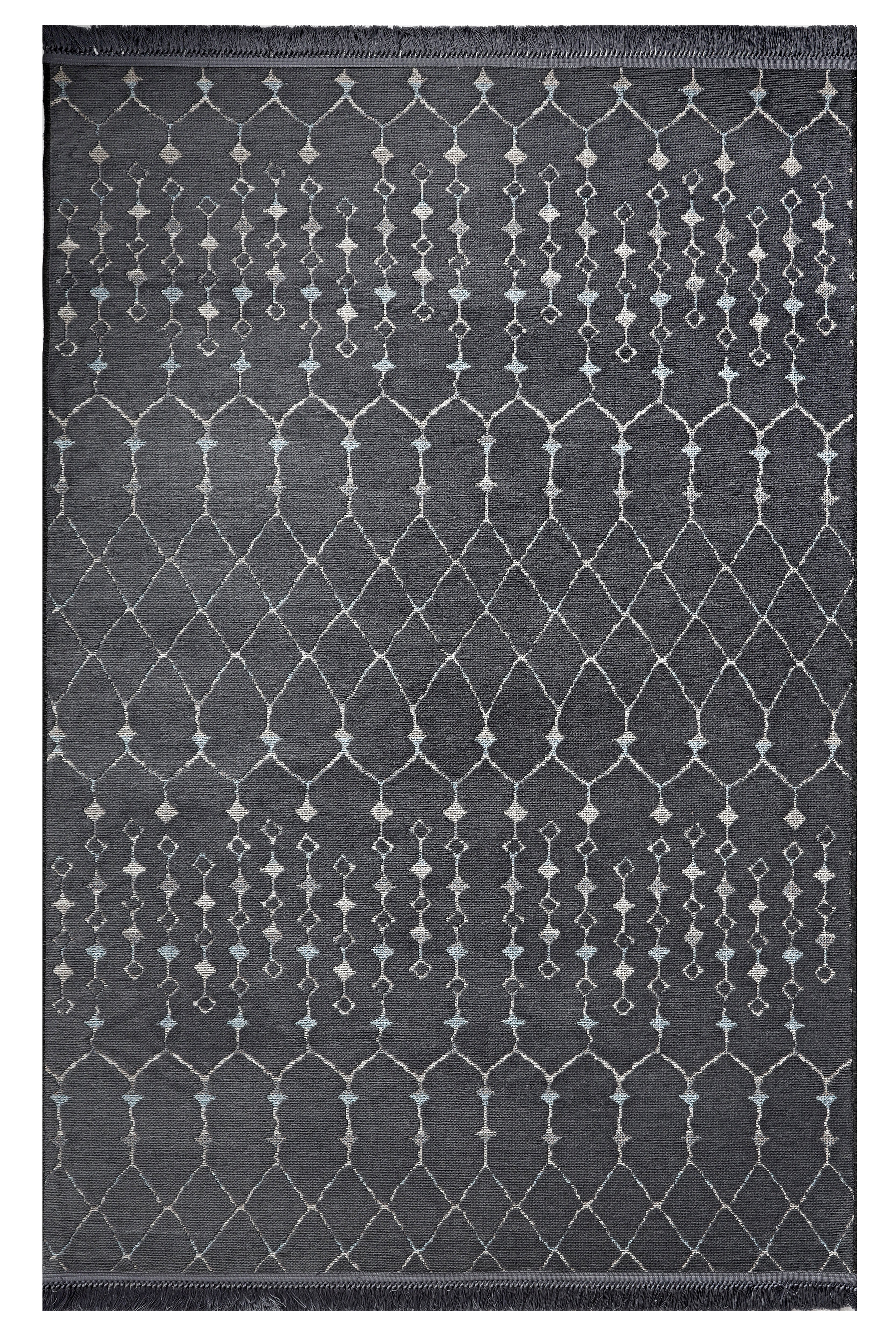 ŞÖNİL MODERN - ANTRASİT Kaymaz Taban Salon Koridor Mutfak Şönil Kilim Dokuma Halı