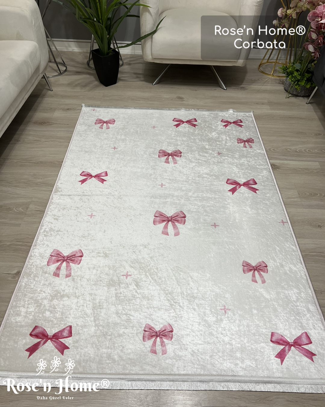CORBATA - %100 Pamuk Dokuma Taban Makinede Yıkanabilir Kaymaz Halı
