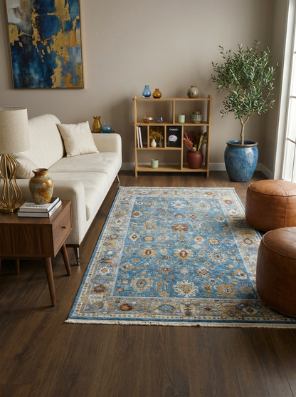 Arte VN016-2 Vintage Klasik Desenli Dekoratif Şönil Halı