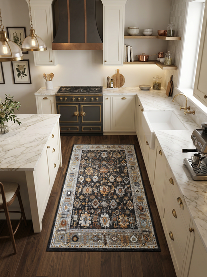 Arte VN016-4 Vintage Klasik Desenli Dekoratif Şönil Halı