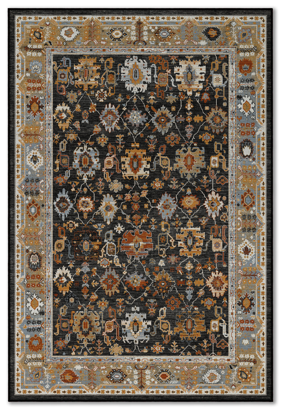 Arte VN016-4 Vintage Klasik Desenli Dekoratif Şönil Halı