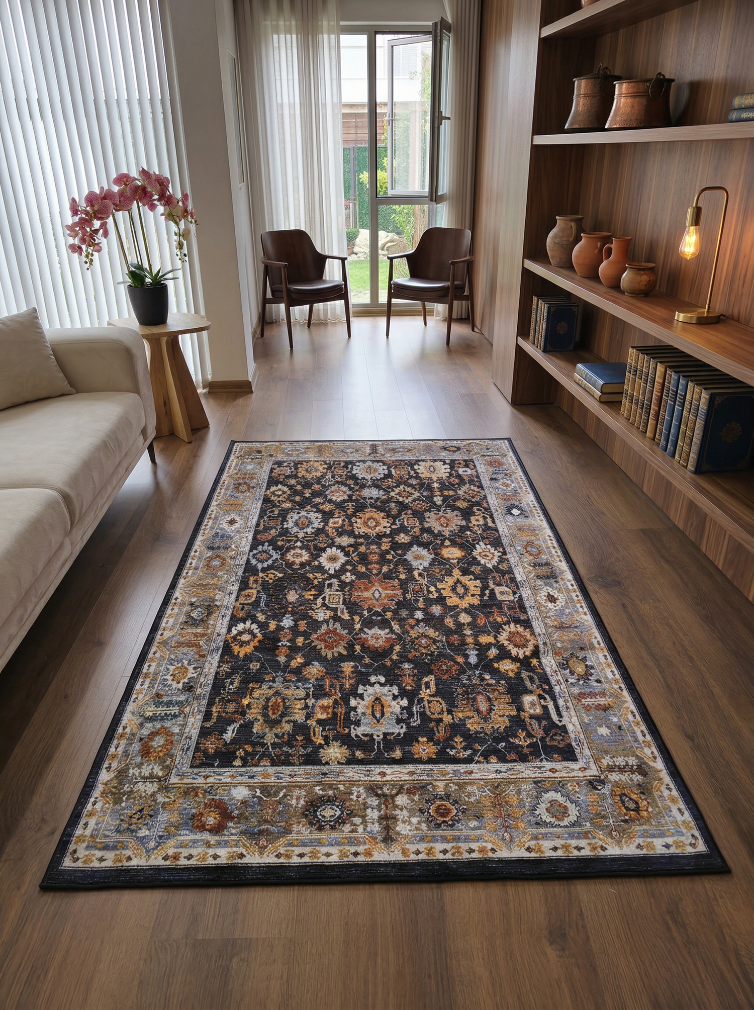 Arte VN016-4 Vintage Klasik Desenli Dekoratif Şönil Halı