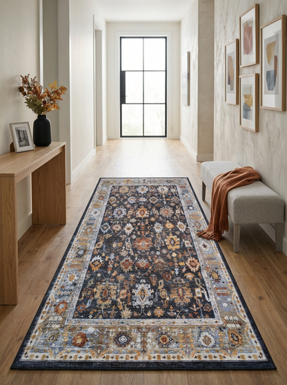 Arte VN016-4 Vintage Klasik Desenli Dekoratif Şönil Halı