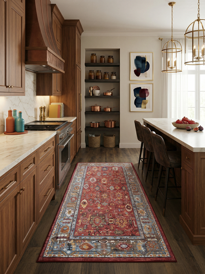 Arte VN016-7 Vintage Klasik Desenli Dekoratif Şönil Halı