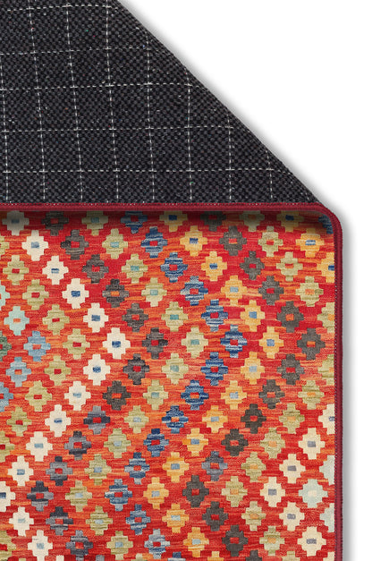 ARTE VN084 İskandinav Desenli Figürlü Renkli Dekoratif Salon Mutfak Koridor Halısı