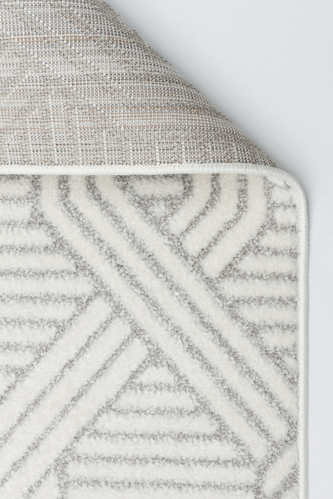 PALERMO A-10502 GRİ Sık Dokuma Modern Geometrik Desenli Salon Koridor Mutfak Halısı