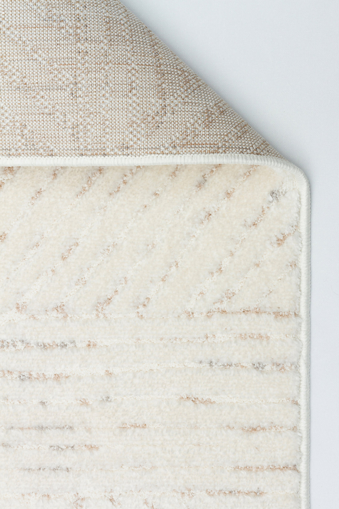 PALERMO A-11487 KREM Sık Dokuma Modern Geometrik Desenli Salon Koridor Mutfak Halısı