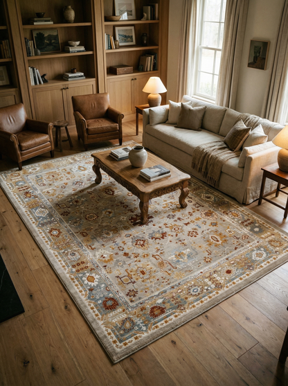 Arte VN016 Vintage Klasik Desenli Dekoratif Şönil Halı