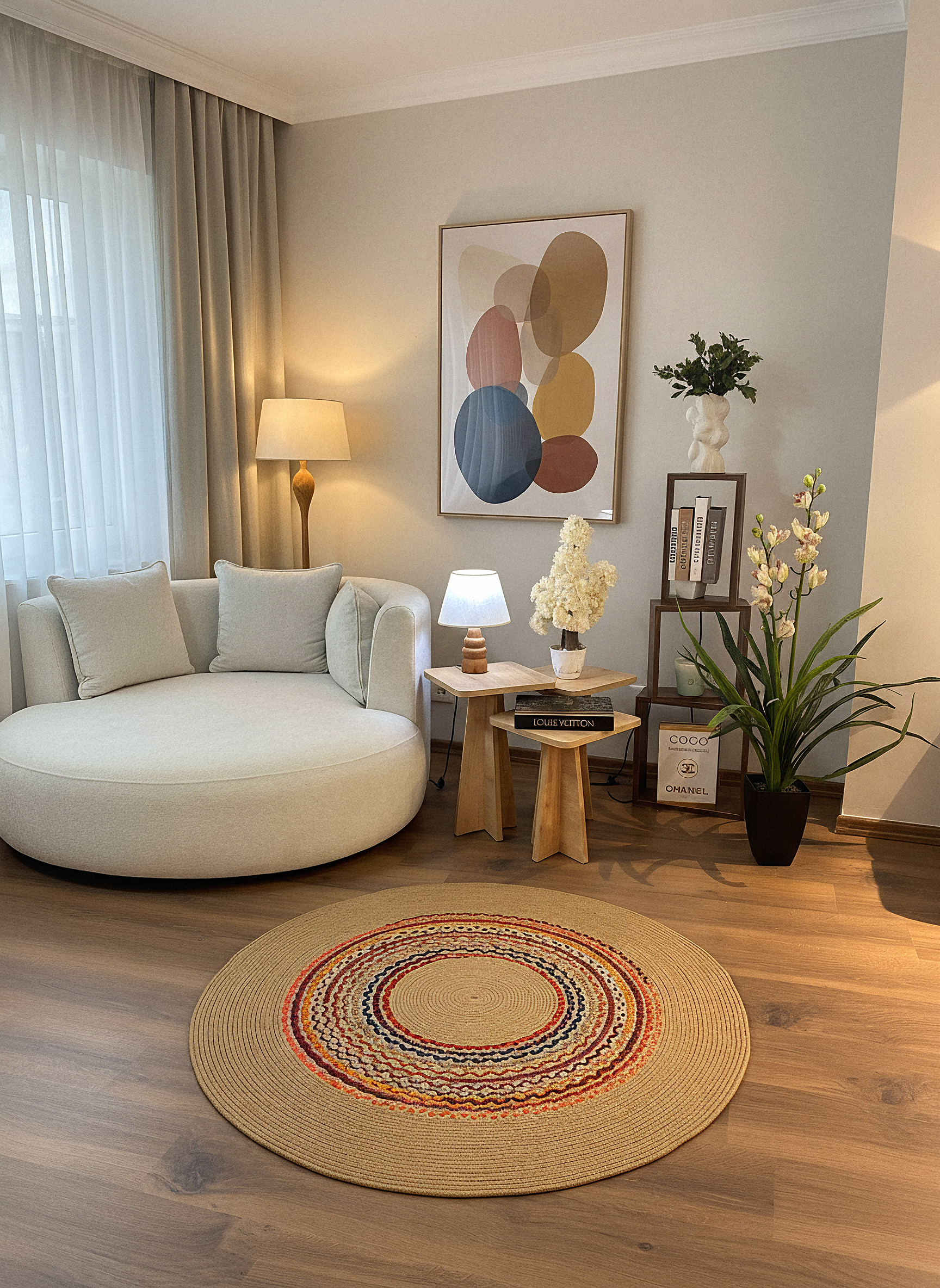 JÜT-861 Elde Dokuma Doğal Jüt Hasır Halı