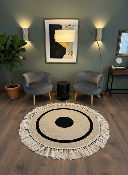 JÜT-999 Elde Dokuma Doğal Jüt Hasır Halı