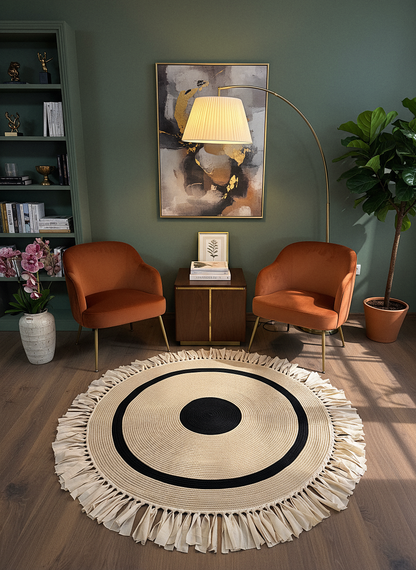 JÜT-999 Elde Dokuma Doğal Jüt Hasır Halı