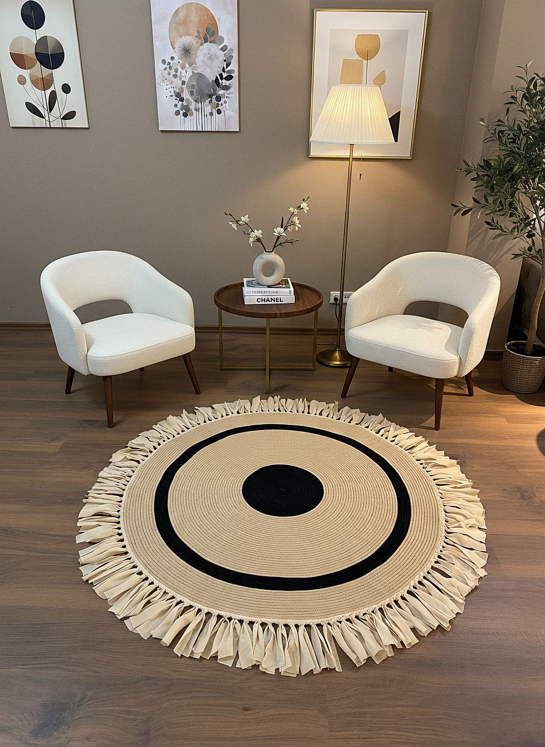 JÜT-999 Elde Dokuma Doğal Jüt Hasır Halı