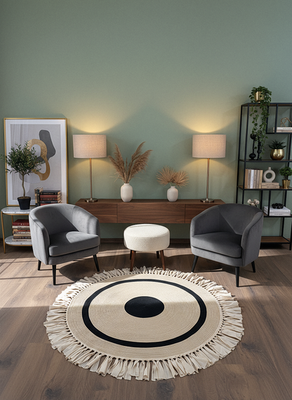 JÜT-999 Elde Dokuma Doğal Jüt Hasır Halı